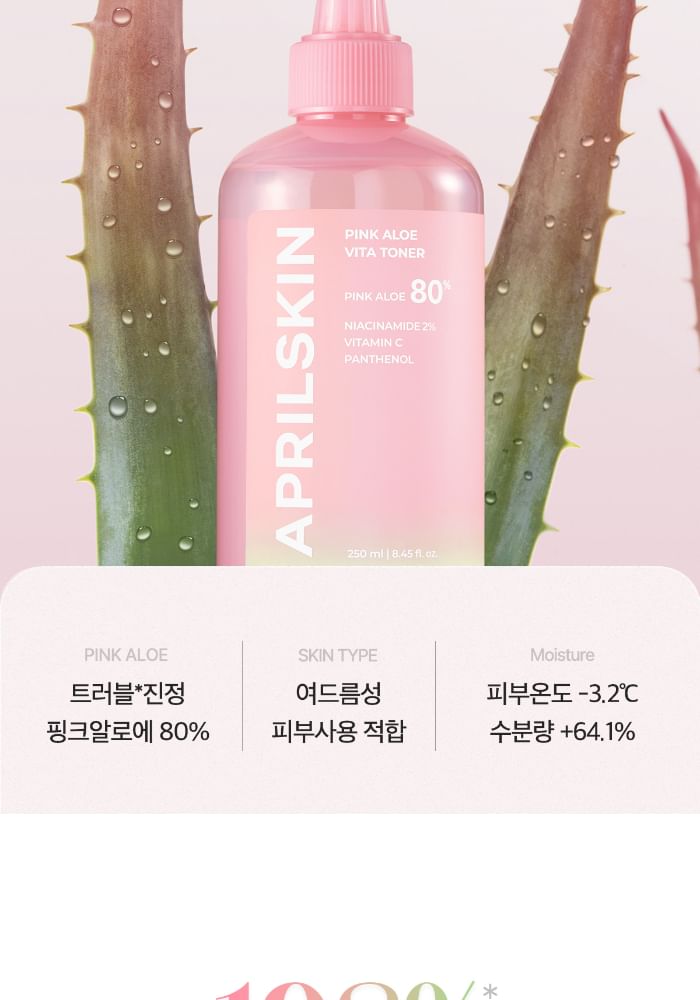 APRILSKIN - Roze Aloë Vita-toner