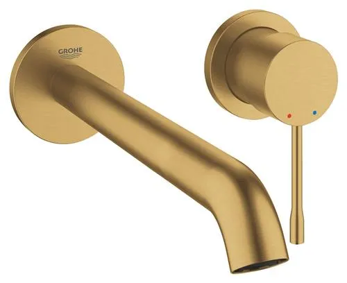 Grohe Essence etgr udv hv 2h L - 2-huls håndvaskbatteri, Børstet Cool Sunrise L-Size 19967GN1