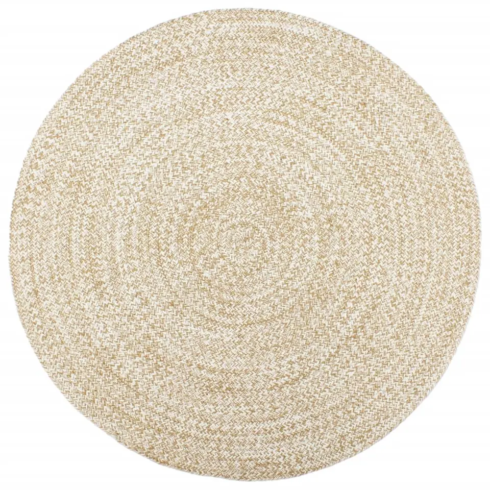 vidaXL - Vloerkleed - Wit - Jute