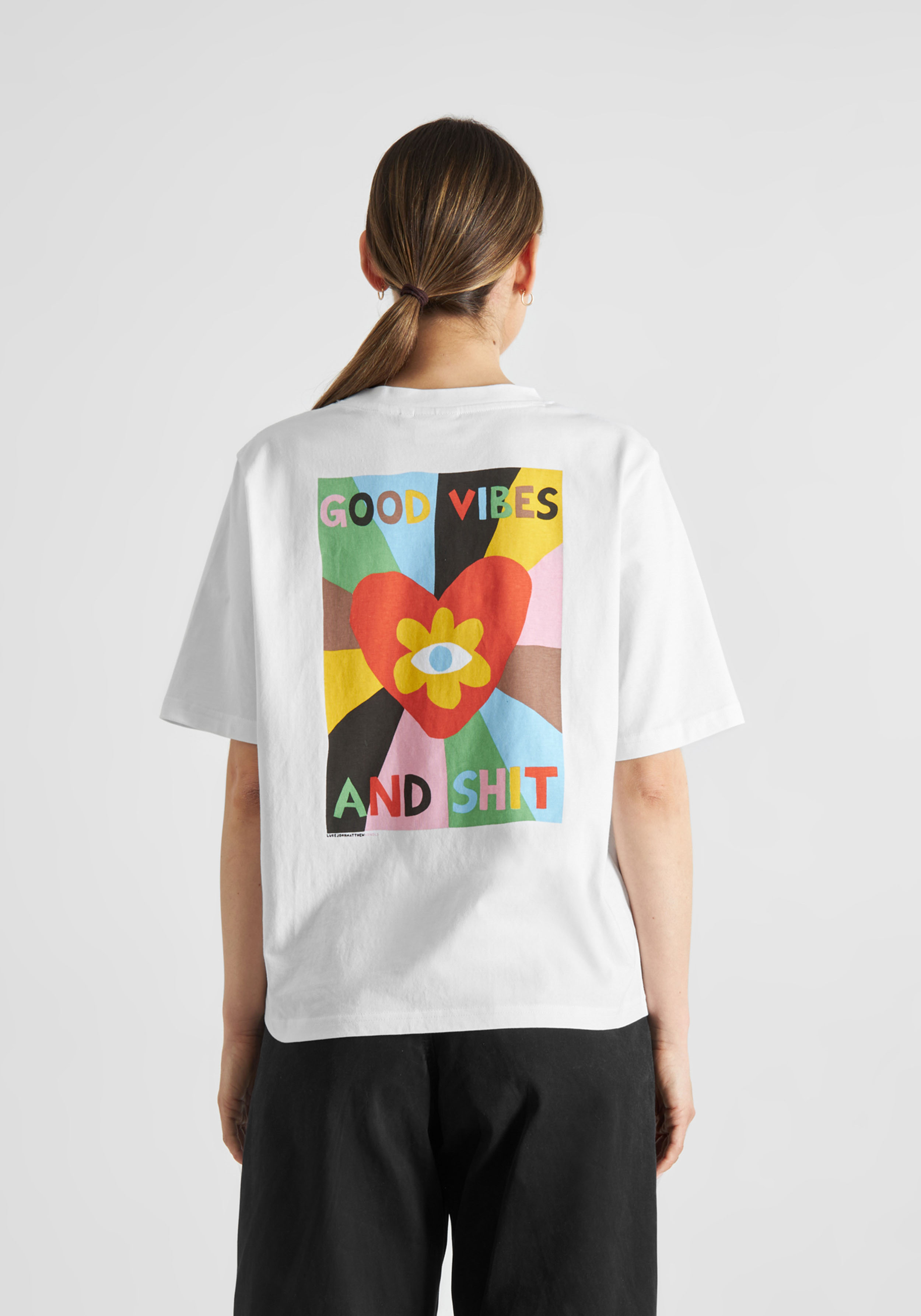 Dedicated T-Shirt Vadstena Good Vibes White