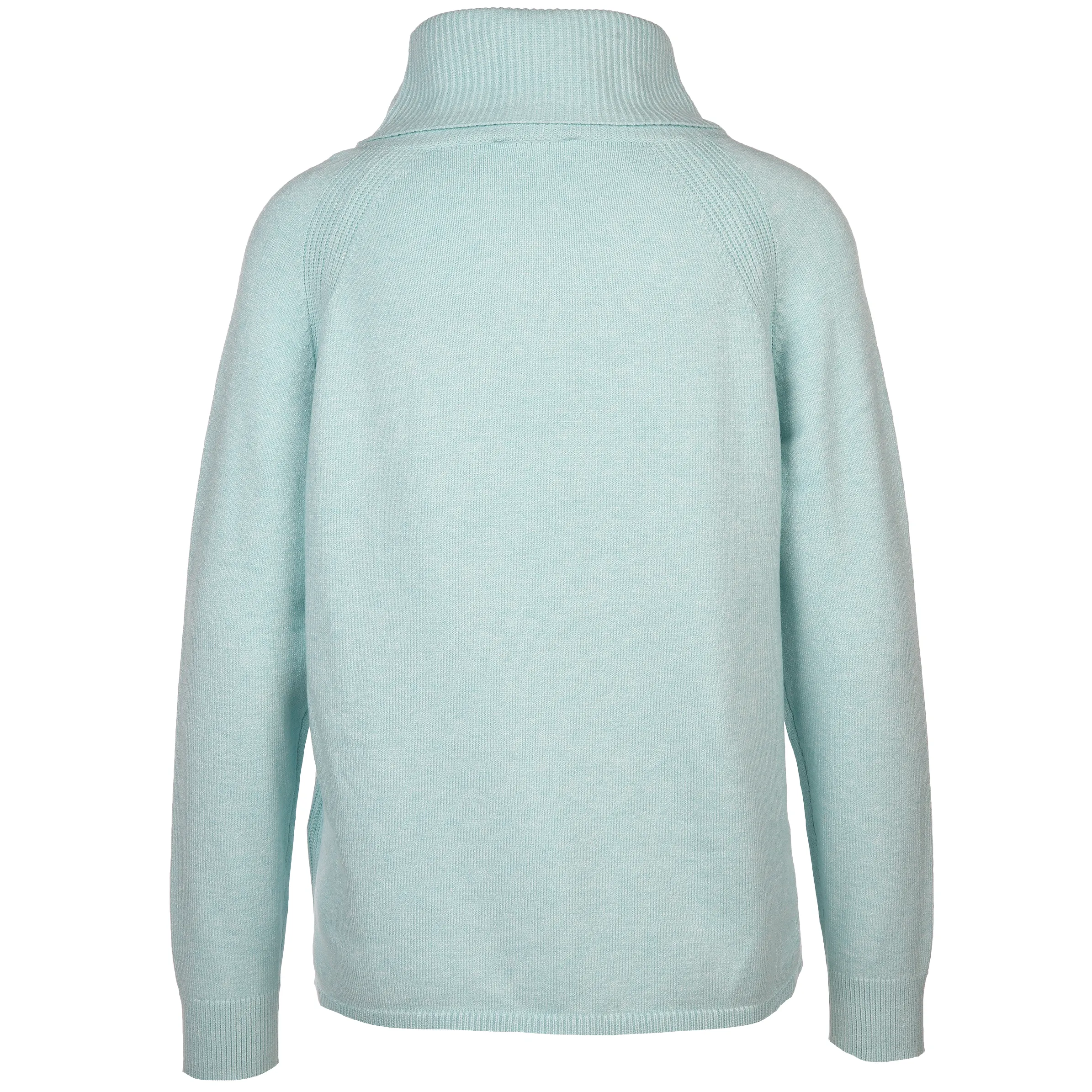 Damen Pullover mit Rollkragen und Dekoknopf