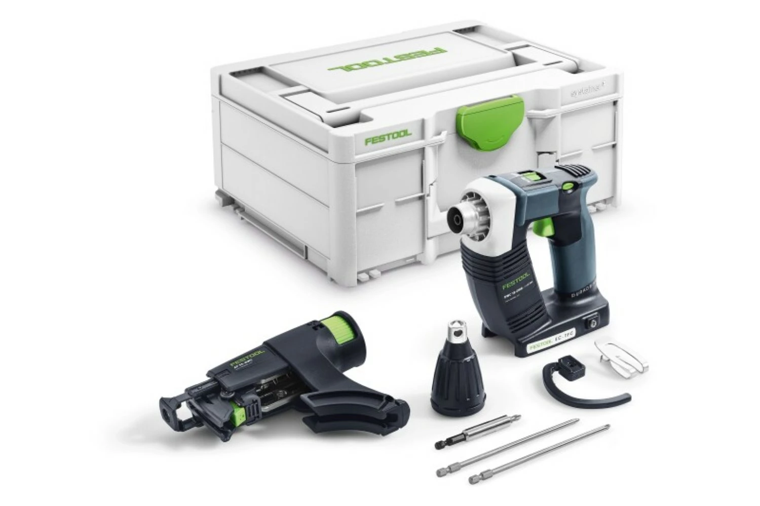 Festool DURADRIVE DWC 18-2500-Basic 18V Li-Ion accu bandschroefmachine body in systainer - 18Nm - 55mm - koolborstelloos