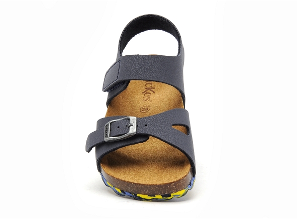 Kickers nu pieds enfant sunkro bleu