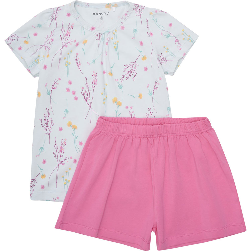 Køb Minymo Wan Blue T-Shirt og Shorts Sæt AOP