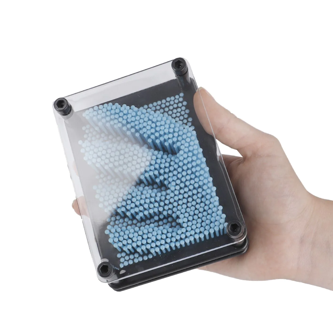 Nagelbild 3D in Hellblau