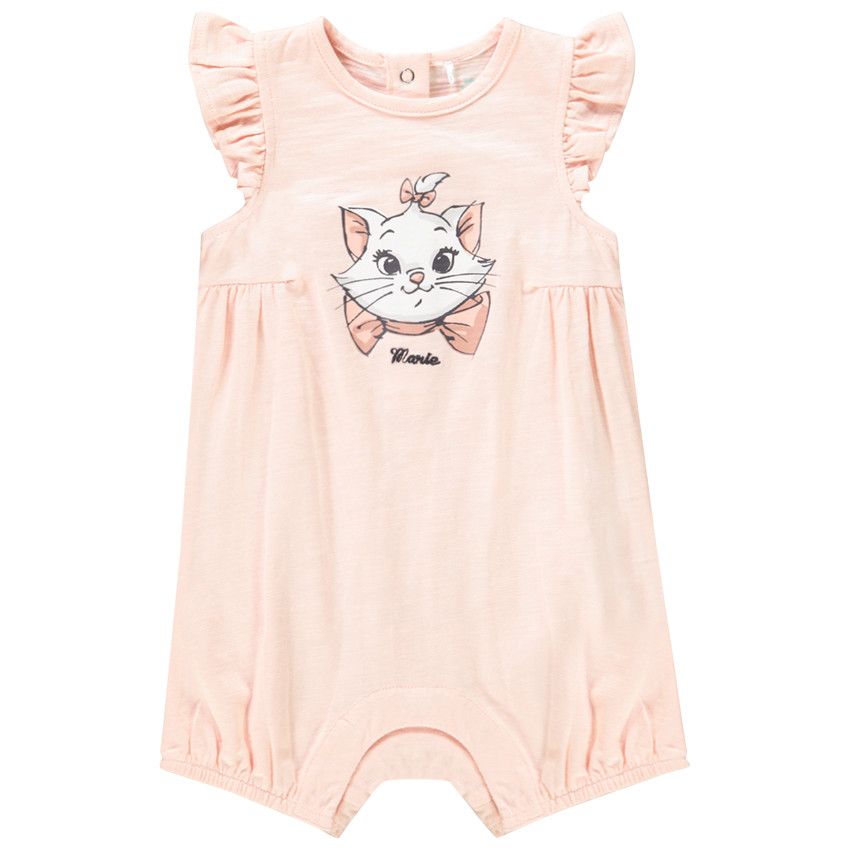 Combinaison courte en coton print Marie Disney pour bébé fille - Rose
