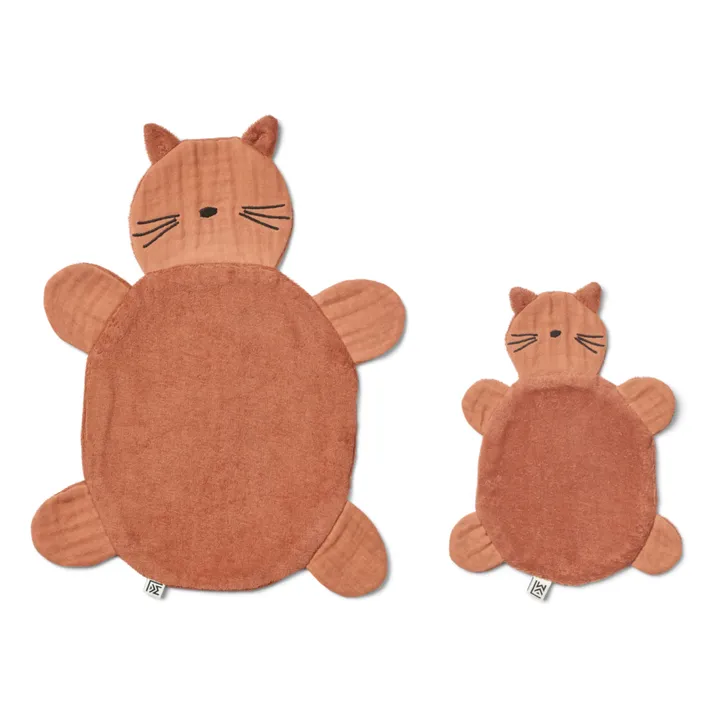 Liewood Doudou lange Janai - Set de 2 | Cat/Tuscany rose