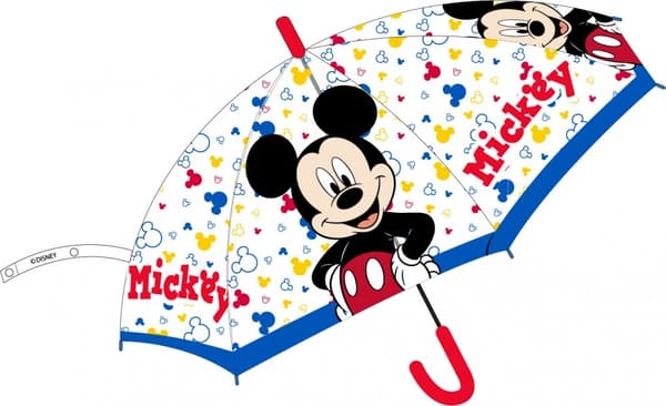 Disney Mickey barn transparent paraply Ø74 cm
