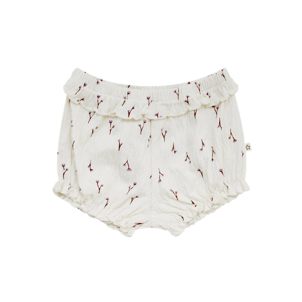 Your Wishes baby short met all over print ecru