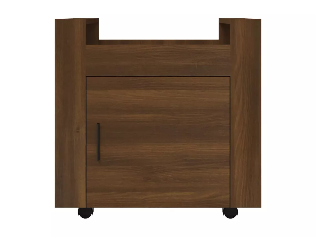 Chariot de bureau Chêne marron 60x45x60 cm Bois d'ingénierie