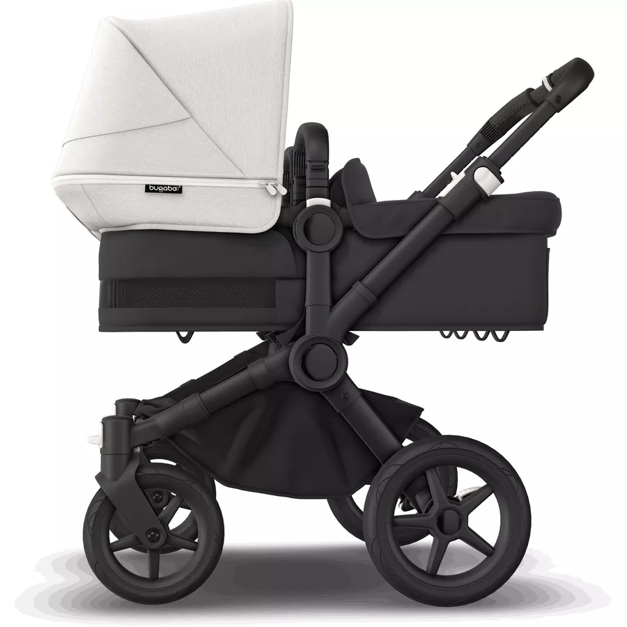 bugaboo Zwillingswagen Donkey 5 Twin Complete BlackMisty White