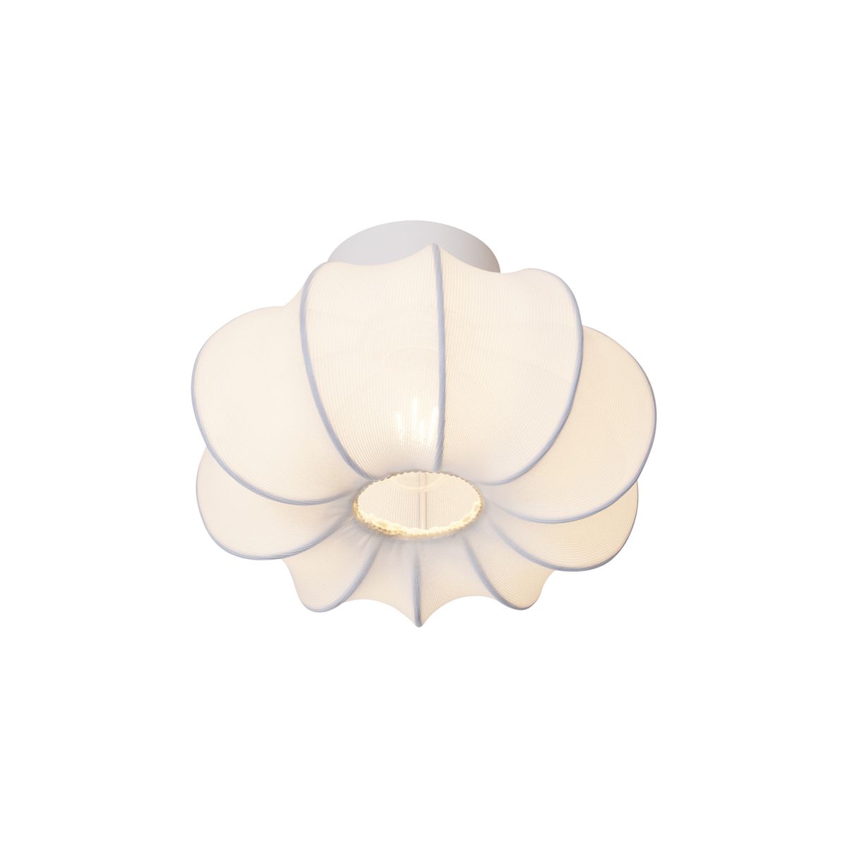 Japandi plafondlamp wit 27cm - Plu Asyesha