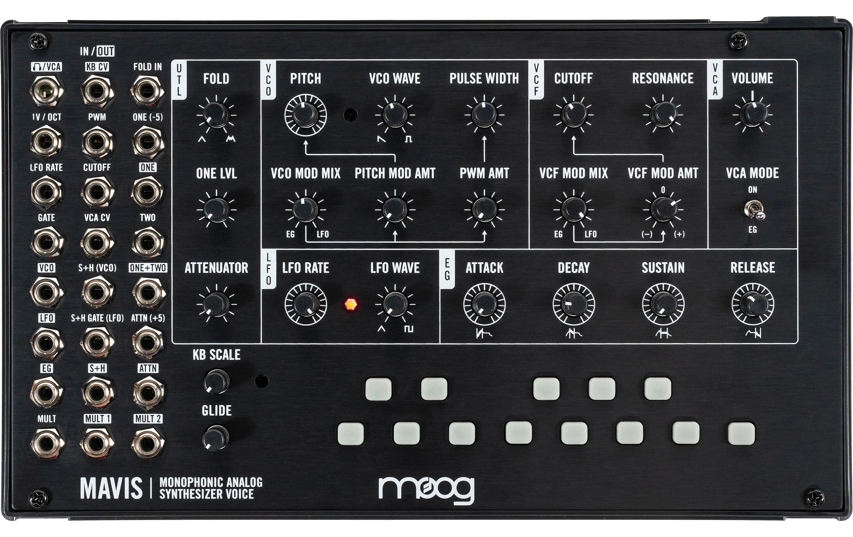 Synthesizer Mavis Bausatz<br>Monophon analog Synthesizer Kit
