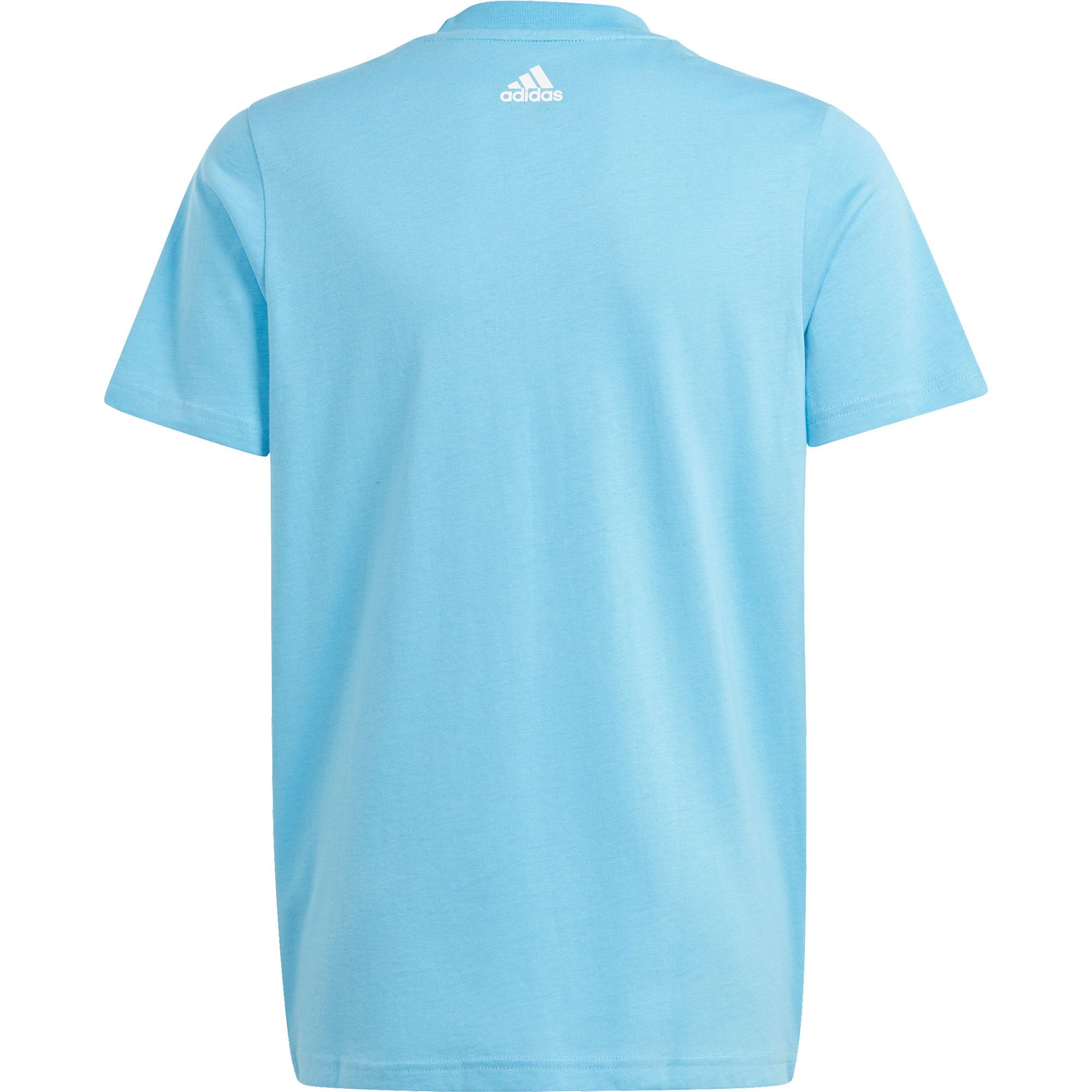 adidas Essentials Two-Color Big Logo Cotton T-Shirt Kinder semi blue burst