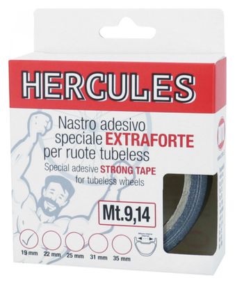 FOND DE JANTE TRESSE ADHESIF TUBELESS COMPATIBLE TUBETYPE NOIR LARGEUR 31mm LONGUEUR 9M (VENDU AU ROULEAU)