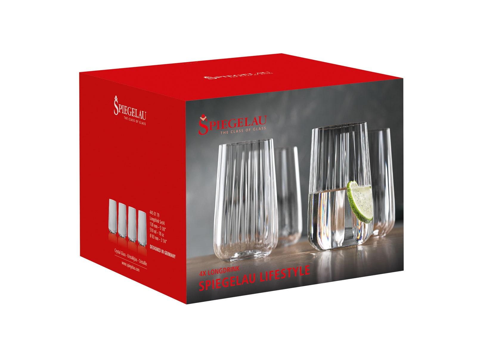 SPIEGELAU Longdrinkglas LIFE STYLE 4er Set - je 510 ml