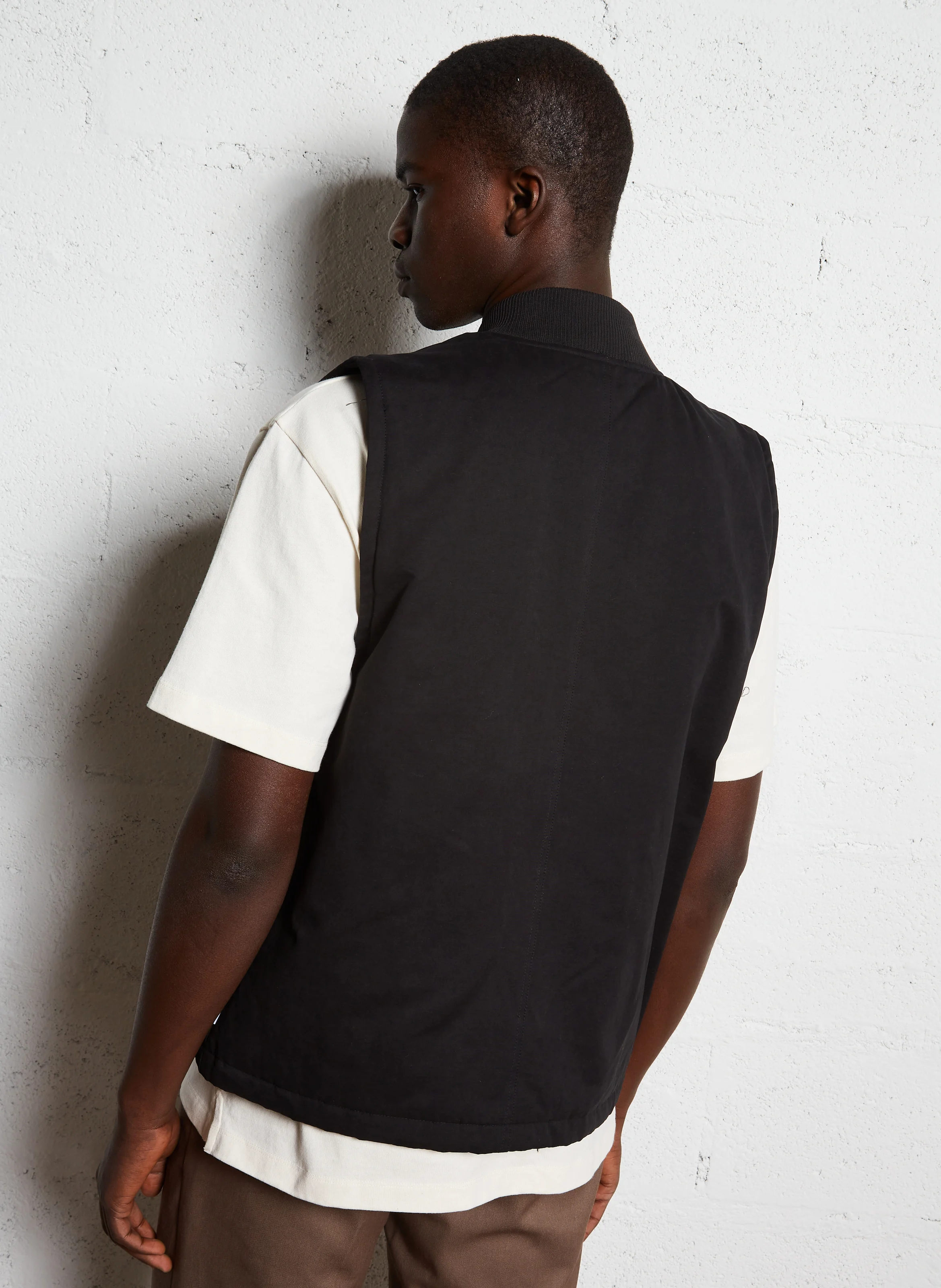 MONTANA - Veste sans manches en coton mélangé | Noir