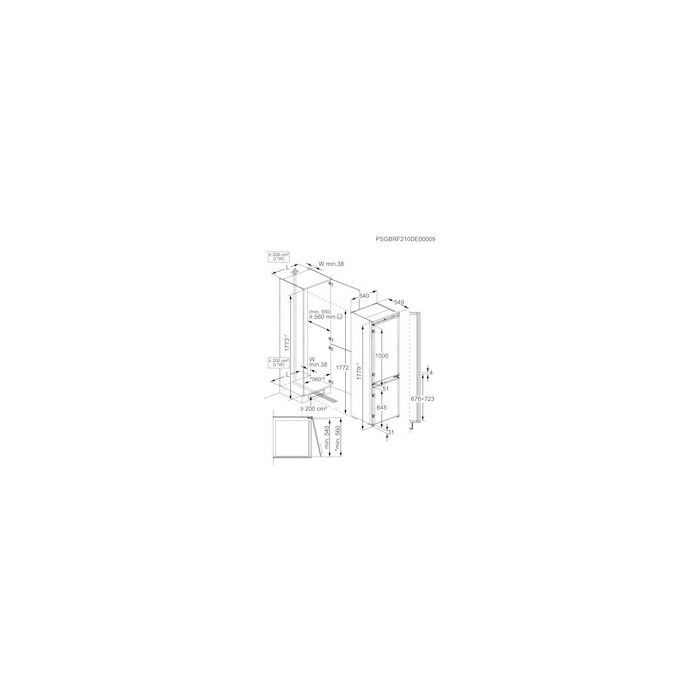 AEG Einbau Kühl-Gefrier-Kombination Serie 6000 TwinTech OSC6N181ES