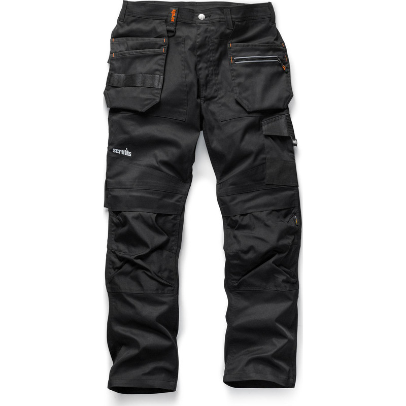 Scruffs Trade Flex werkbroek met kniezakken 50R zwart