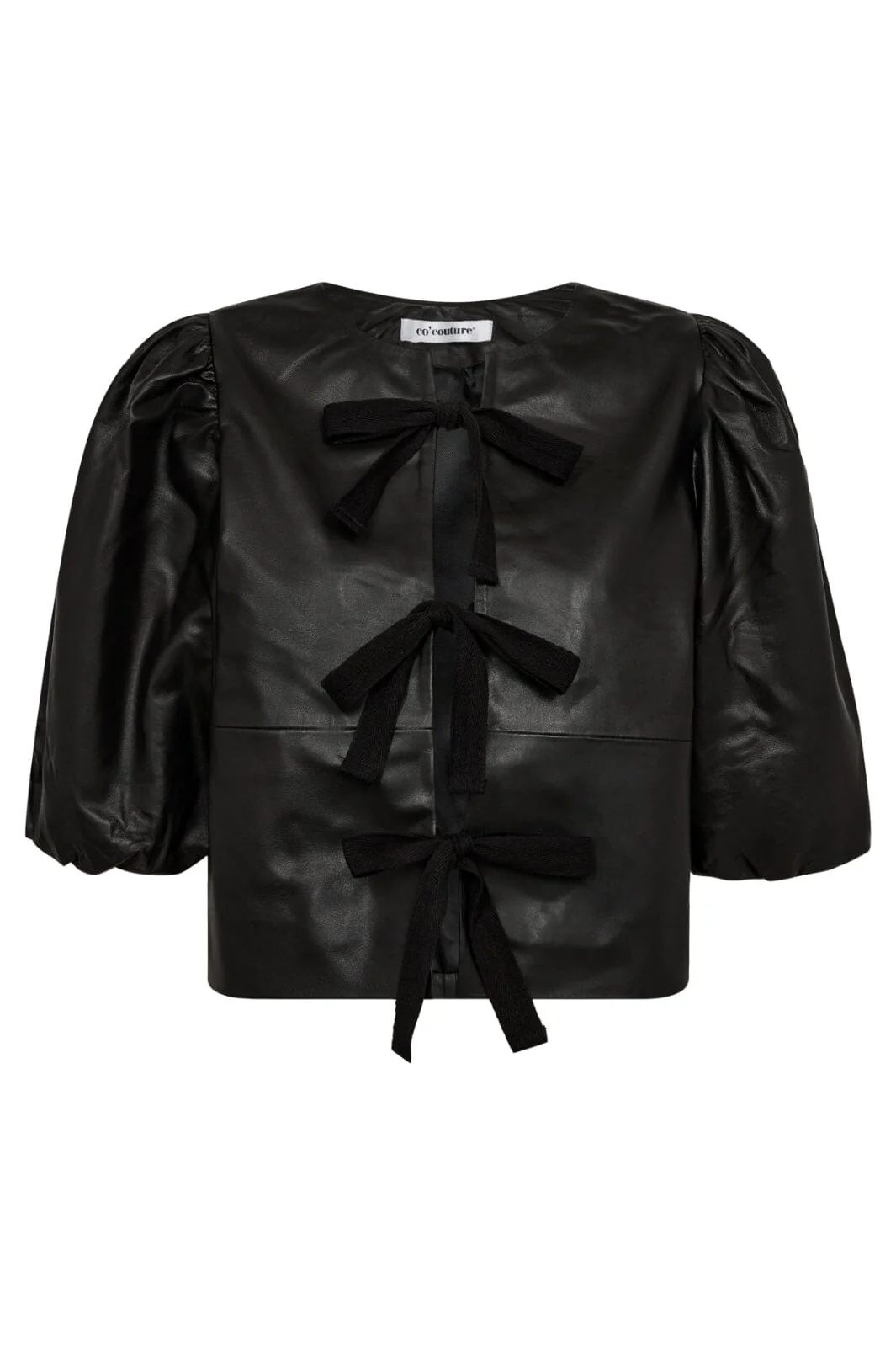 Co´Couture Phoebecc Leather Bow Blouse 35591