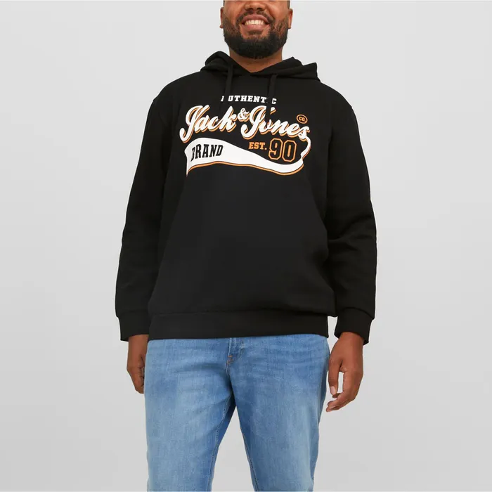 Jack & Jones Essentials Logo 2 Hoodie Heren (plussize)