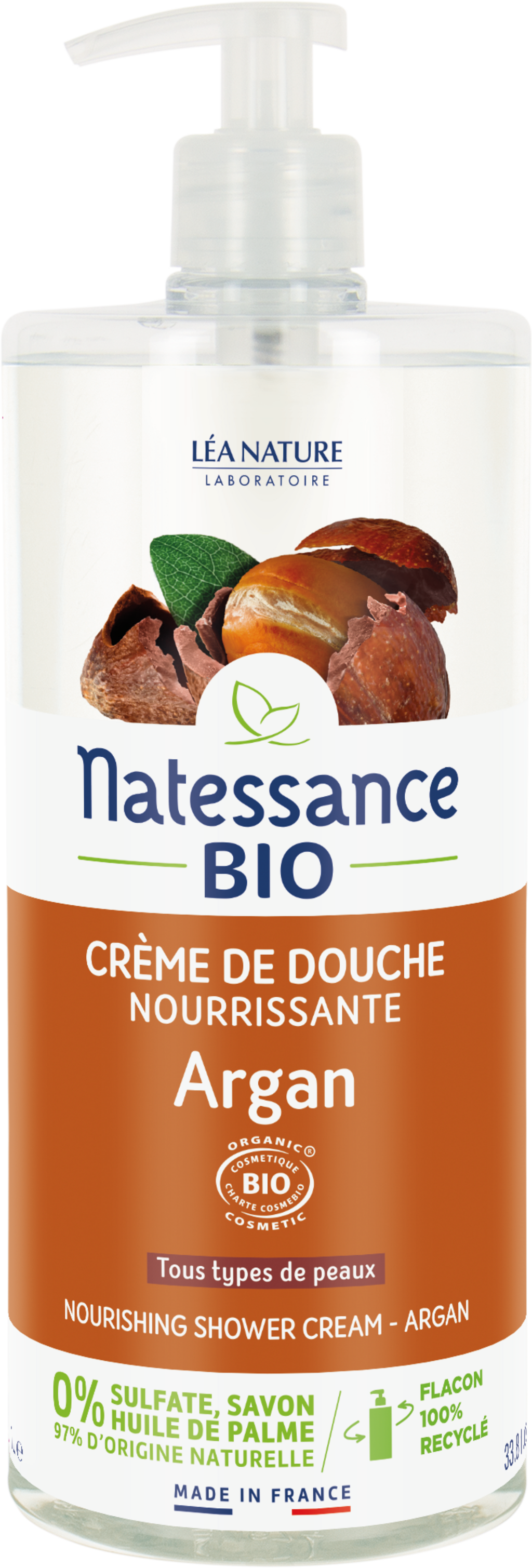 Natessance  Cremedusche Argan, 1 l