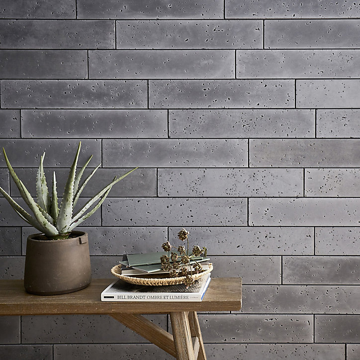 Plaquette de parement Fara béton gris