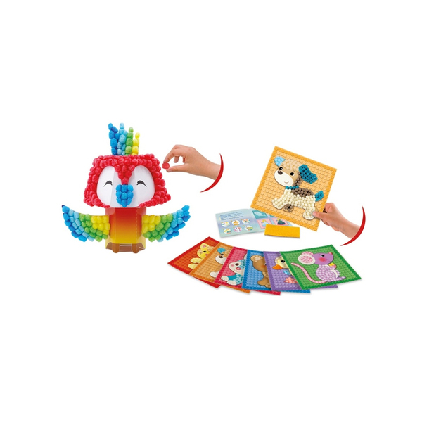 Coffret Playmais perroquet 3D avec mosaques animaux de compagnie
