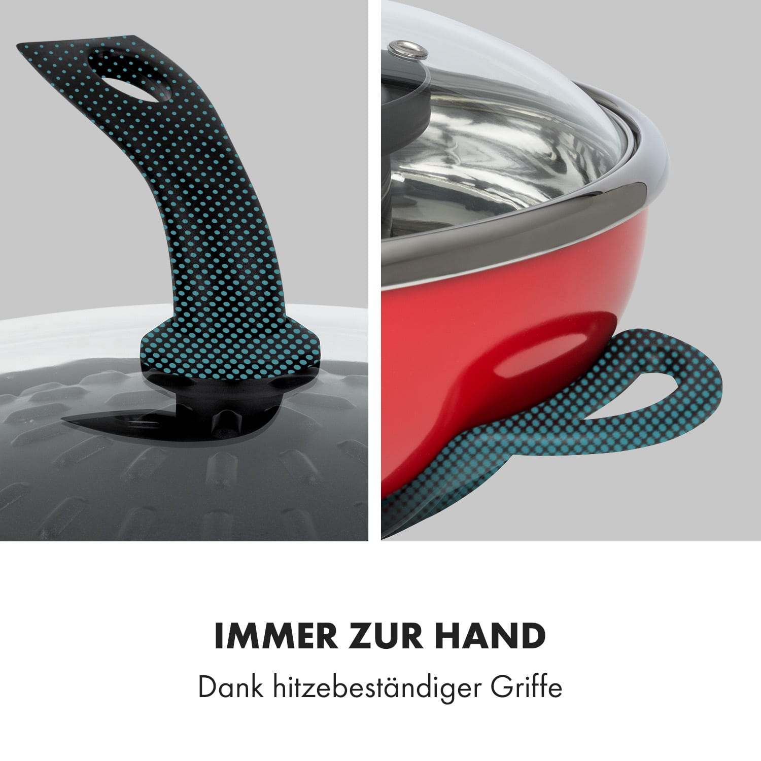 Szechuan Hot Pot und Grillplatte 5l Vol. 1350 W, 600 W rot