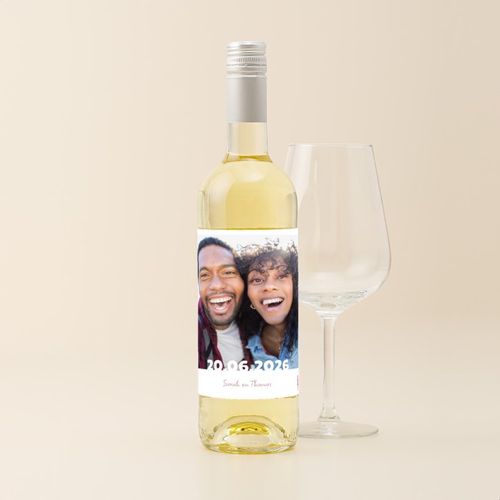Condado Real | Verdejo - Viura | Love met eigen foto en tekst | 750 ml