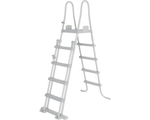 Bovengronds zwembadframe zwembadset Bestway Power Steel™ rechthoekig 640x274x132 cm incl. zandfiltersysteem grijs