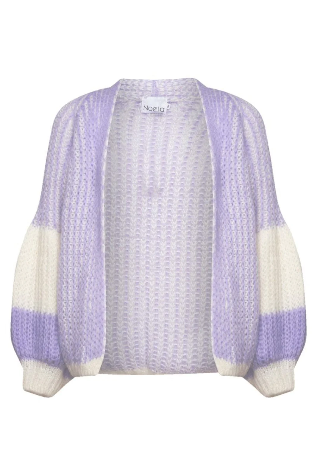 Noella Liana Knit Cardigan 1121 lavender white