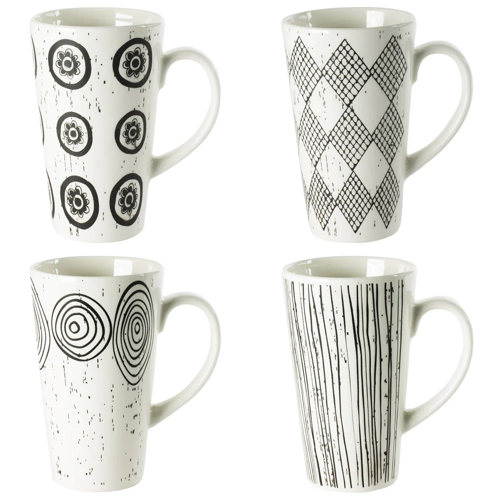 Coffret de 4 mugs Palawan 37 cl Table passion