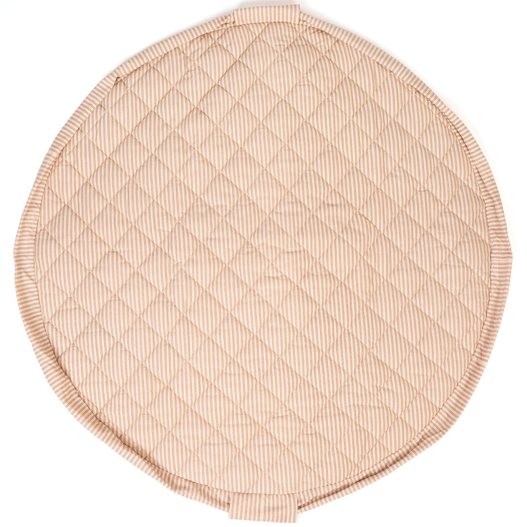 play&go baby speelkleed en draagtas noomad soft - stripes brown