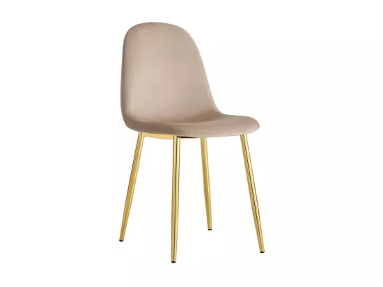 CHAISE SCANDINAVE GOLD TAUPE X4 PCS