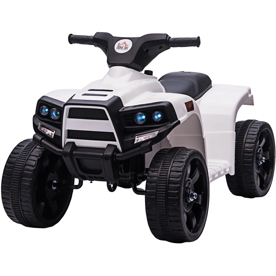 HOMCOM Elektroquad für Kinder mit Vorwärts - und Rückwärtssteuerung schwarz, weiß