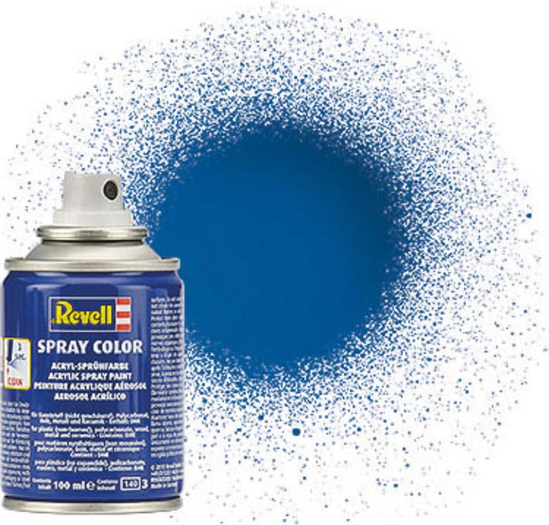 Revell  Spray blau, glänzend, 100 ml    Sprühlack für viele verschiedene Materialien