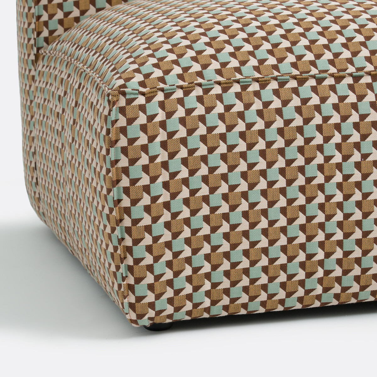 LA REDOUTE INTERIORS<br>Banco modular em tecido jacquard Origami, Seven