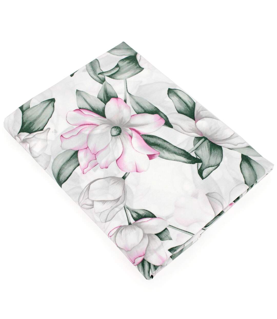 Drap plat 280x325 cm percale coton MAGNOLIA vert sauge
