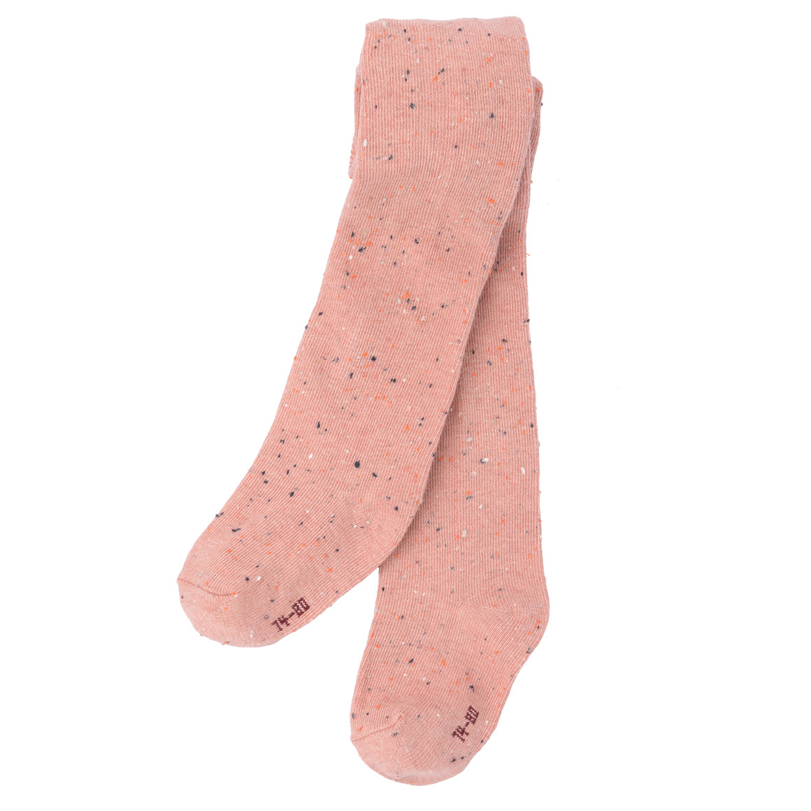 Topomini 2 Baby Strumpfhosen mit farbigen Noppen altrosa / dunkelgrau