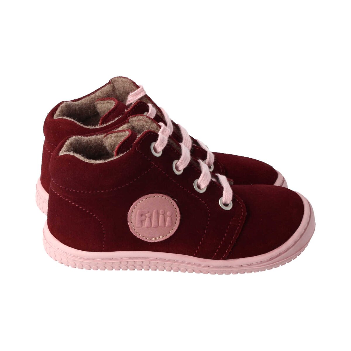 ML4011-F1 berry GECK velours fleece laces Weite/M