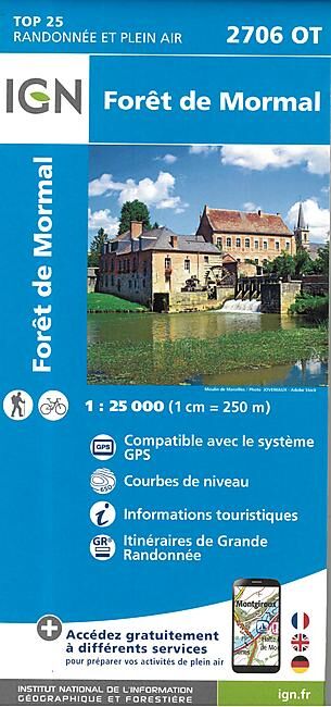 IGN - TOP25 2706OT FORET DE MORMAL 1 25 000