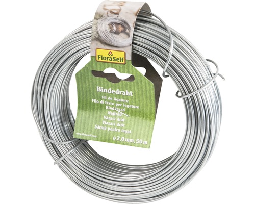 FloraSelf metalen verzinkte binddraad Ø 2,0 mm 50 m