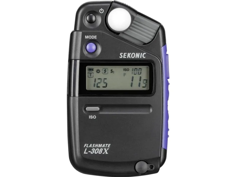 Sekonic L-308X, 63 mm, 20 mm, 110 mm, 80 g, Alkaline, AA