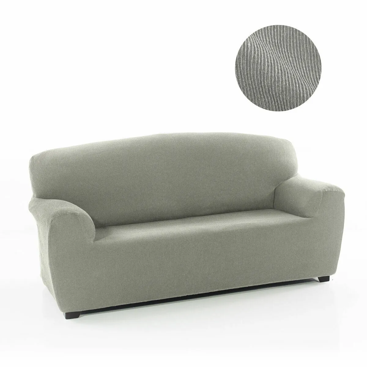 Sofakover Housse de Canapé Romeo 180 - 220 cm - Gris Clair