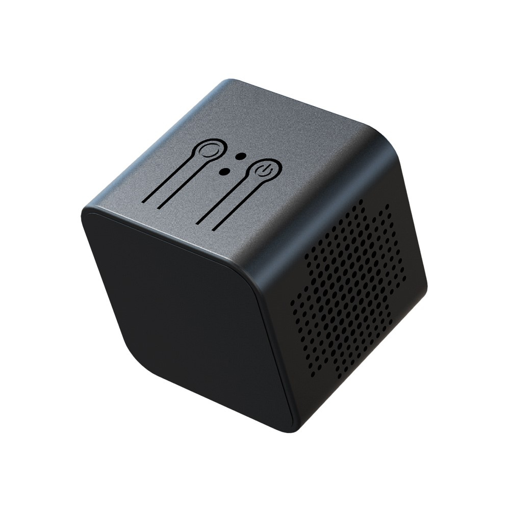 Mini WiFi IP Kamera FullHD 1080p Infrarot LED's Nachtsichtfunktion mit Akku (400mAh) und Micro SD Kartenslot   Halterung (iOS/Android) - Schwarz