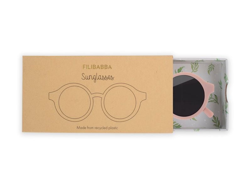 Filibabba Kinder-Sonnenbrille 4-7 Jahre Bleached Mauve Sonnenbrille mit UV-Filter 400 für 100% Schutz vor UV-Strahlung