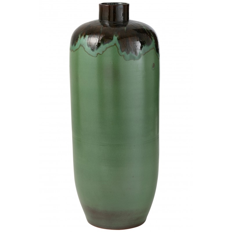 Vase haut en céramique verte 33x89cm