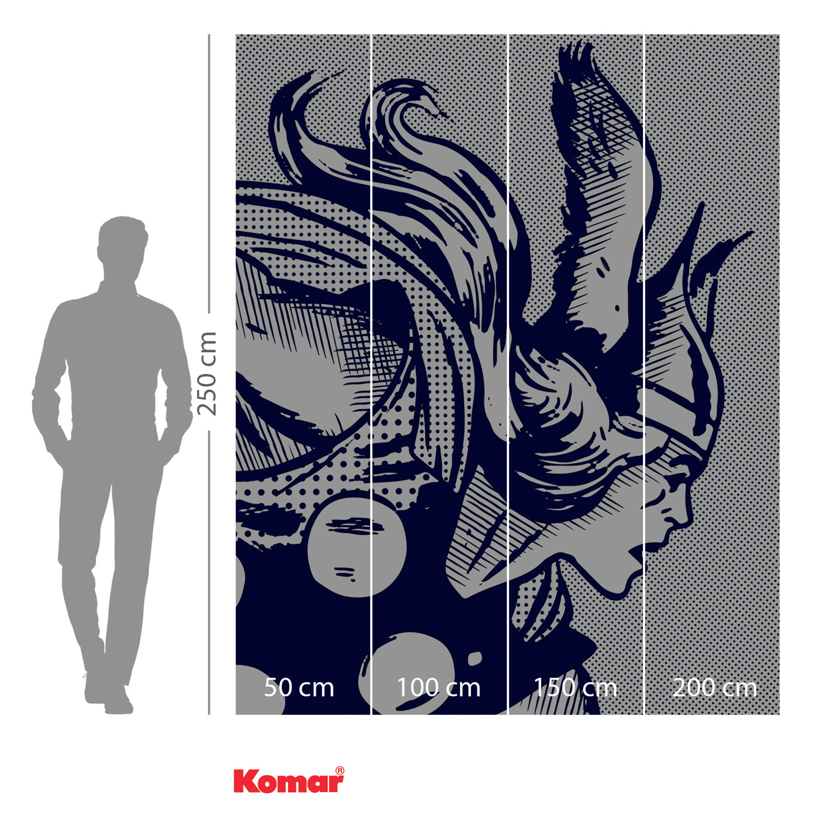 Vlies-Fototapete LEGEND OF THOR - 200x250 cm