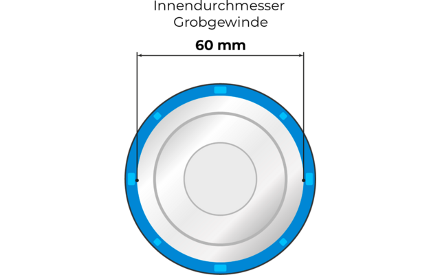 Alb Filter Entry Adapter IG60 Wechseladapter mit 60 mm Schraub-Innengewinde